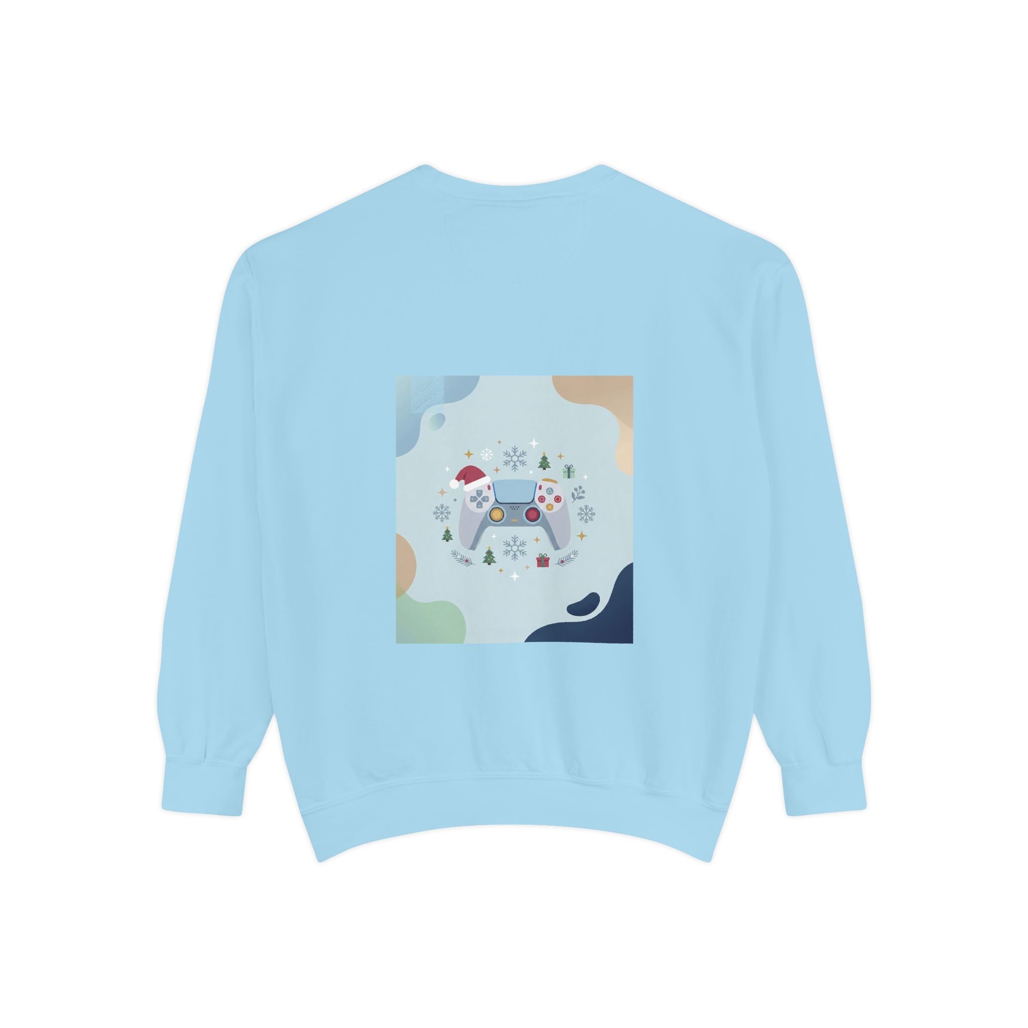 Gamer Christmas Mode Sweatshirt – Cozy Holiday Gaming Back Print – Xmas Gamer Gift – Game Console Inspired – Winter Gaming Aesthetic