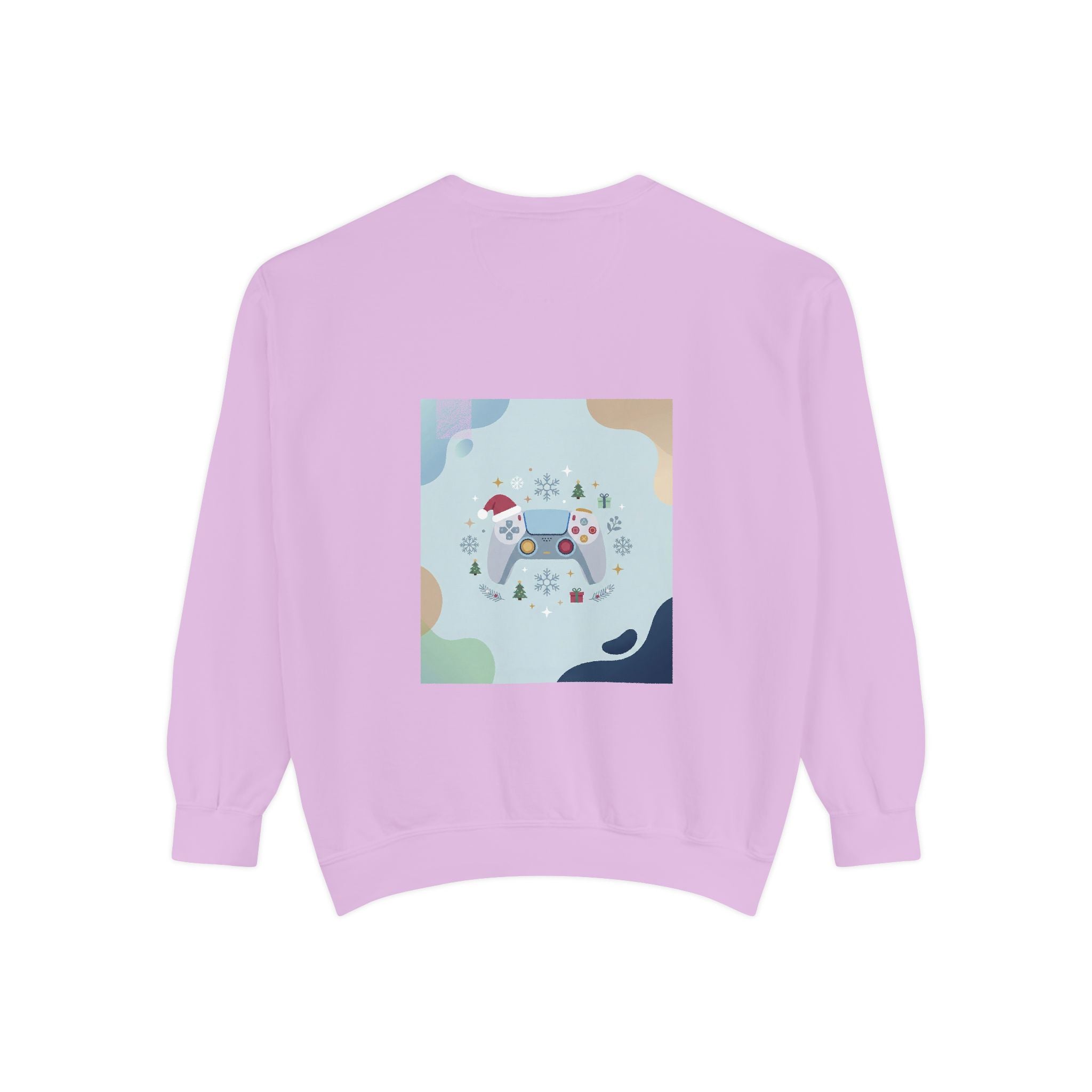 Gamer Christmas Mode Sweatshirt – Cozy Holiday Gaming Back Print – Xmas Gamer Gift – Game Console Inspired – Winter Gaming Aesthetic