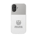 iPhone 17/16 Pro Max Flexi Case - Existential Dread Robot Design | Funny LoFi Tech Lover Gift | Sketchy Line Art Phone Cover