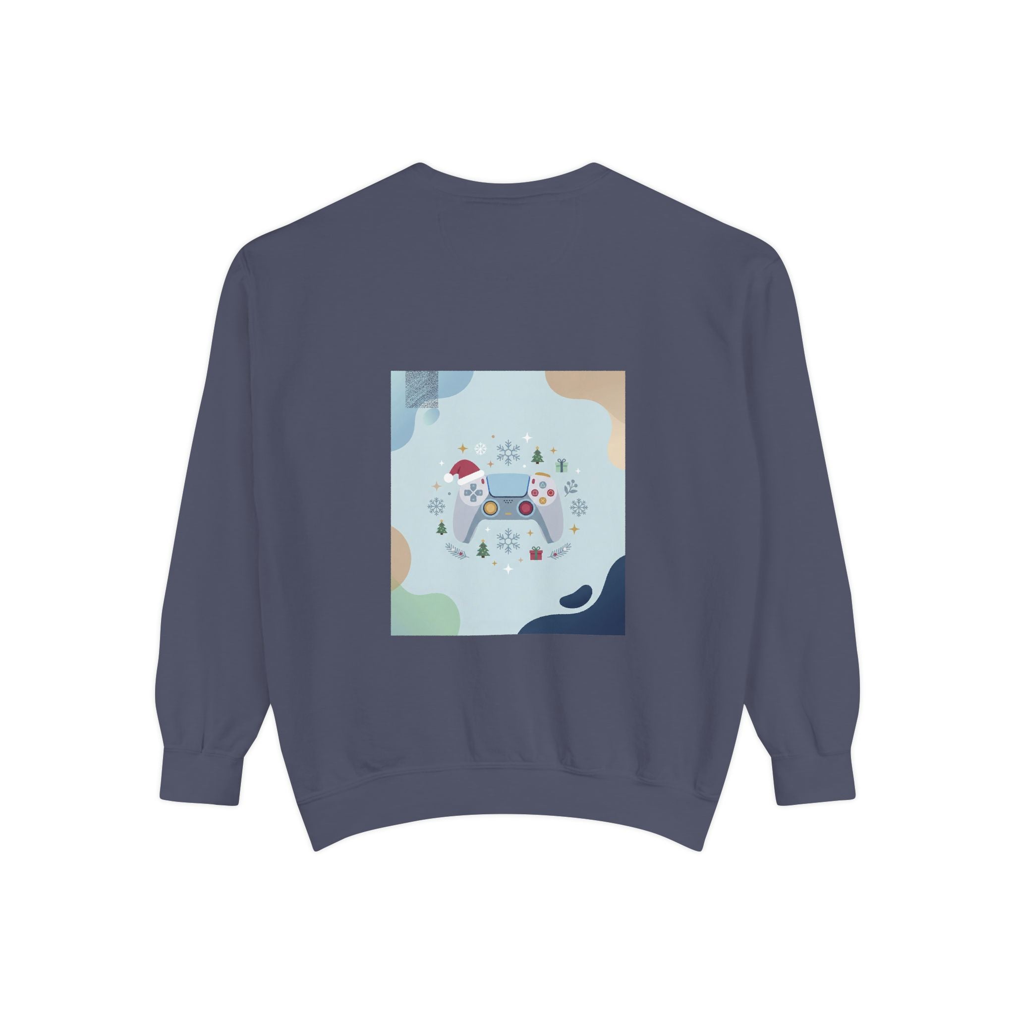 Gamer Christmas Mode Sweatshirt – Cozy Holiday Gaming Back Print – Xmas Gamer Gift – Game Console Inspired – Winter Gaming Aesthetic