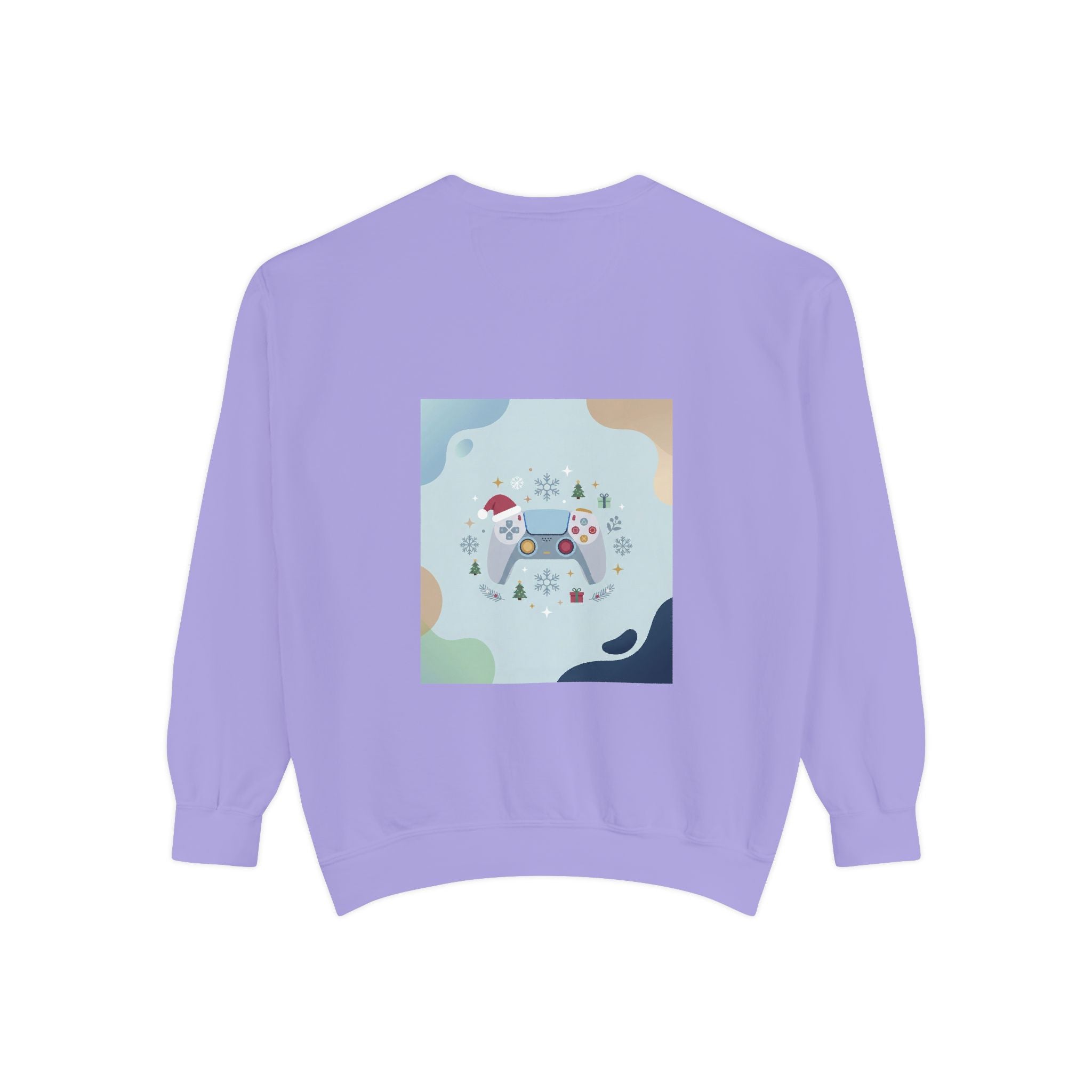 Gamer Christmas Mode Sweatshirt – Cozy Holiday Gaming Back Print – Xmas Gamer Gift – Game Console Inspired – Winter Gaming Aesthetic