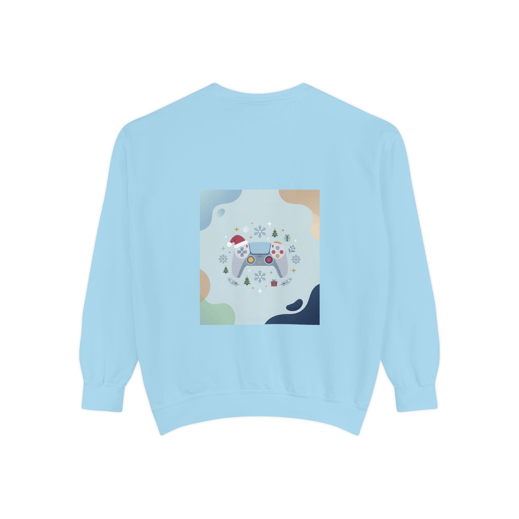 Gamer Christmas Mode Sweatshirt – Cozy Holiday Gaming Back Print – Xmas Gamer Gift – Game Console Inspired – Winter Gaming Aesthetic
