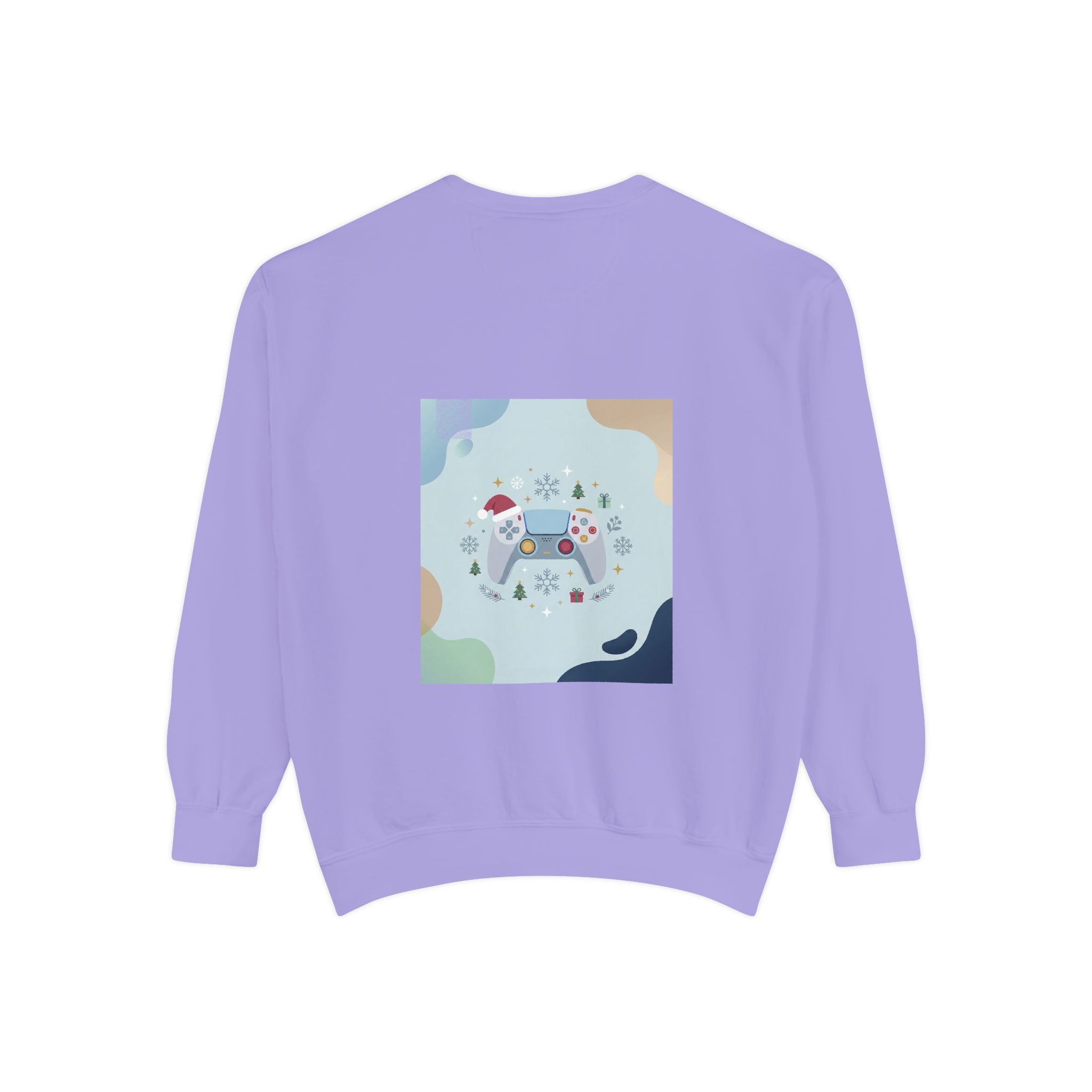 Gamer Christmas Mode Sweatshirt – Cozy Holiday Gaming Back Print – Xmas Gamer Gift – Game Console Inspired – Winter Gaming Aesthetic