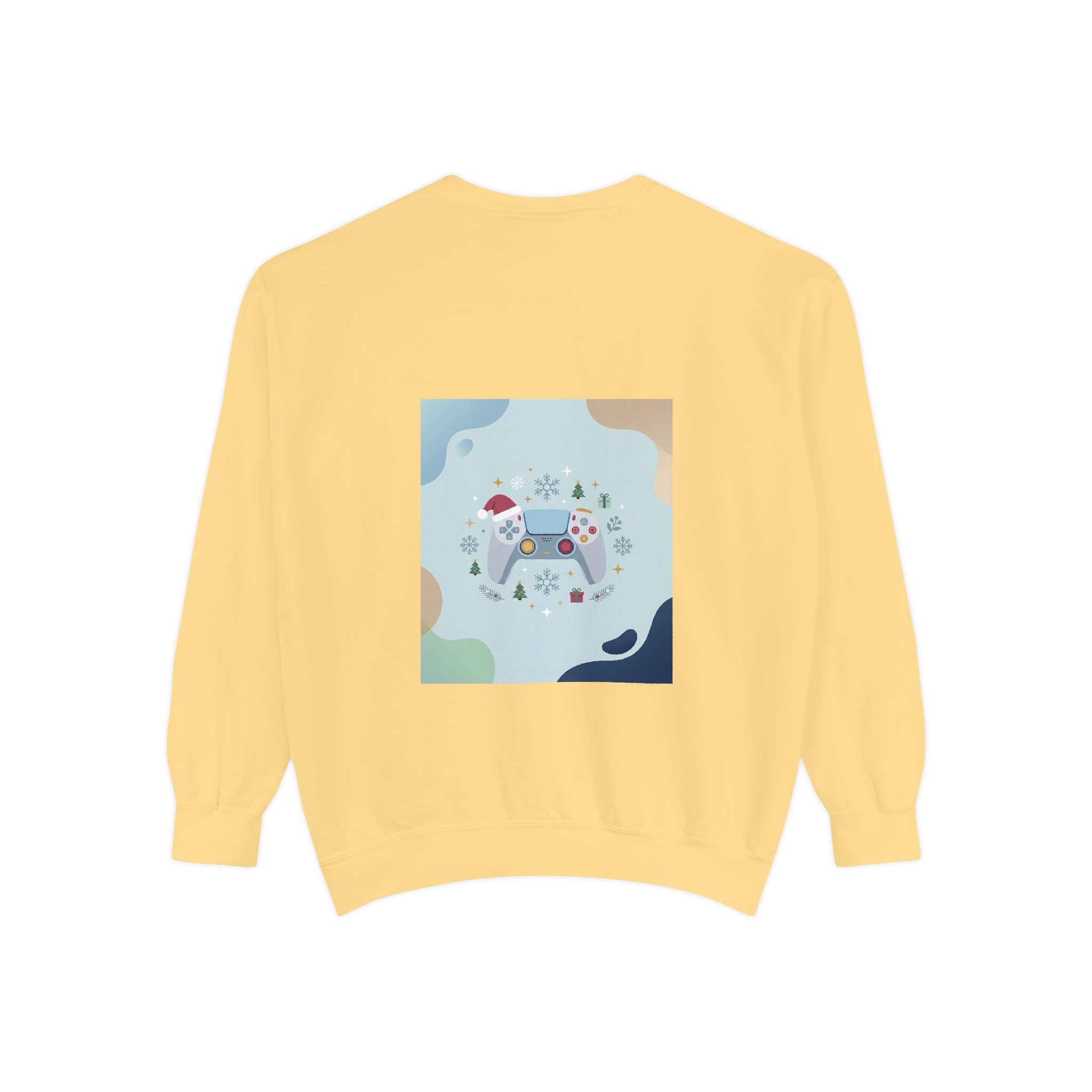 Gamer Christmas Mode Sweatshirt – Cozy Holiday Gaming Back Print – Xmas Gamer Gift – Game Console Inspired – Winter Gaming Aesthetic